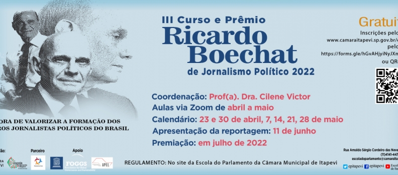 Abertas as inscrições para o III Prêmio Ricardo Boechat