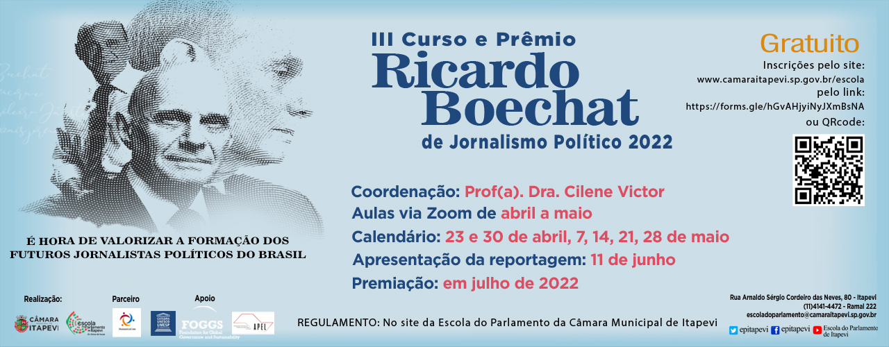 Abertas as inscrições para o III Prêmio Ricardo Boechat